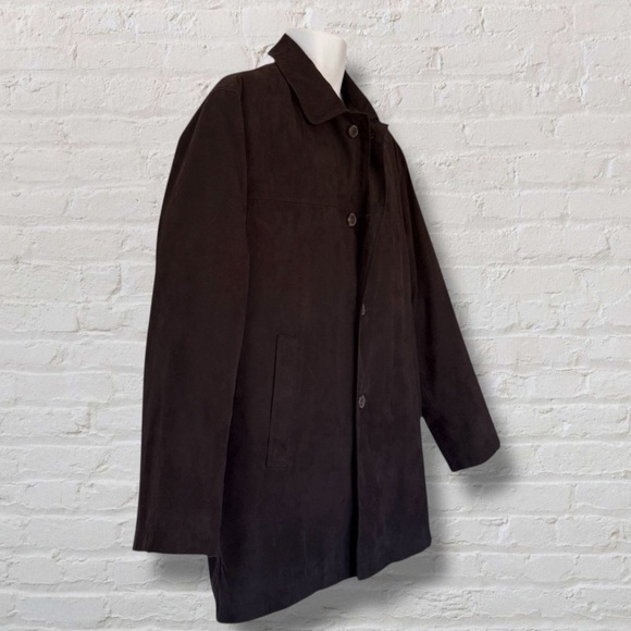 Newport Harbor Men’s Brown Coat Jacket M –Quilted Lining, Zip-Out Plaid Interior - Picture 7 of 16